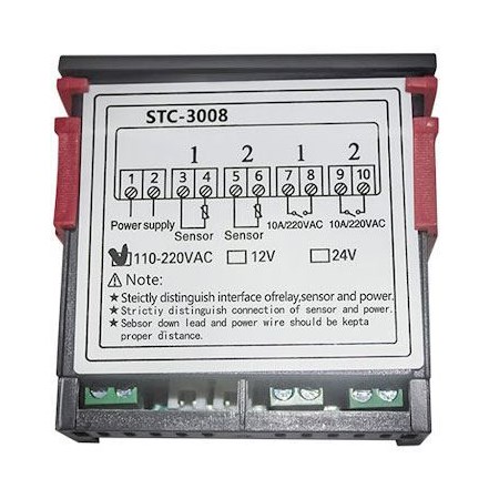 Termostat HADEX STC-3008 - 2x čidlo teploty